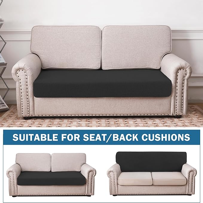 Water Repellent Couch Cushion Cover Loveseat Cover, Stretch Sectional Sofa Seat