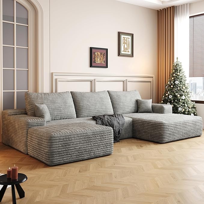 108" Sectional Couches for Living Room Cloud Couch Sofa