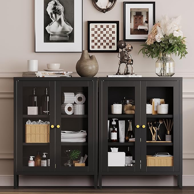 YAUWOH Metal Bathroom Cabinet