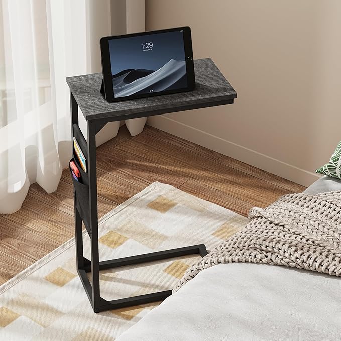 TUTOTAK C Shaped End Table, Side Table