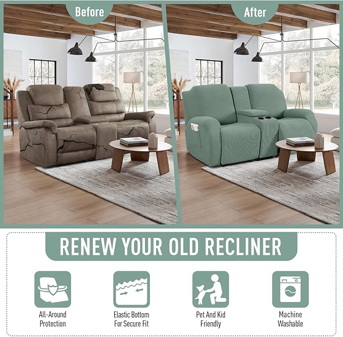TAOCOCO Loveseat Recliner Cover