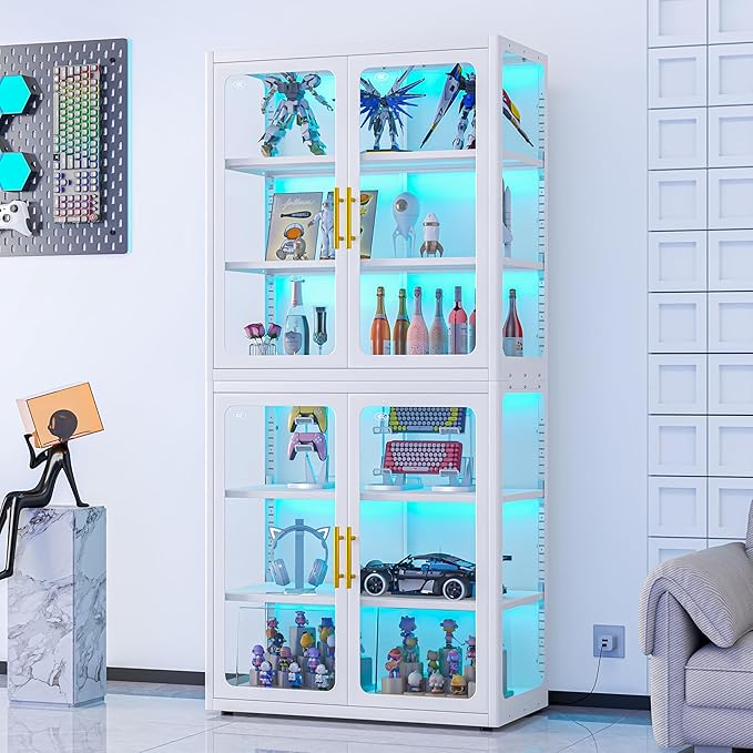 PAOFIN 67" Display Cabinet