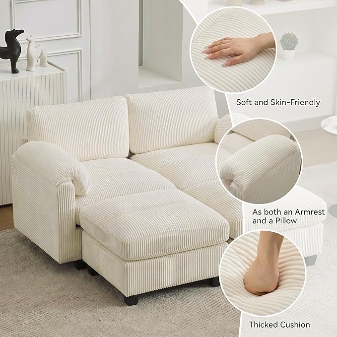 61'' Modular Loveseat Sofa