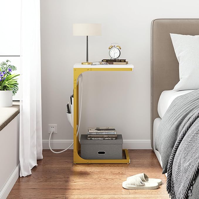 TUTOTAK C Shaped End Table