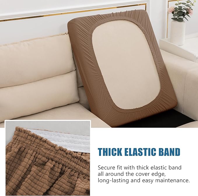 Water Repellent Single Seat Cushion Cover, Replacement Chair/Sofa Cushion