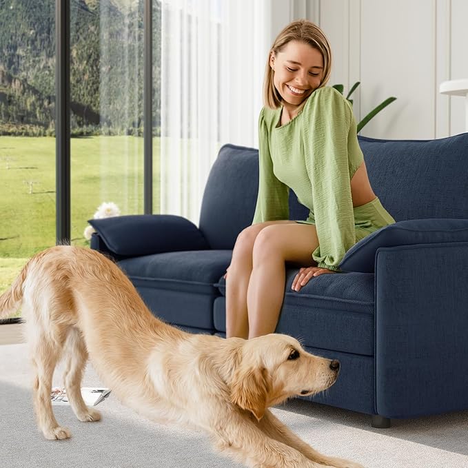 Vesgantti 74" Loveseat Sofa for Living Room, Comfy Cloud Couch Deep Seat