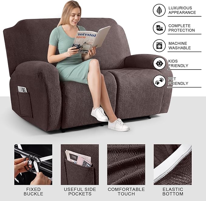 Timeles Recliner Covers Extra Wide Recliner Loveseat Covers Oversized Reclining