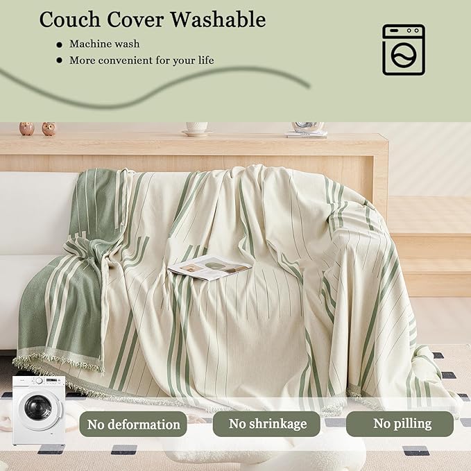 DREAMINGO Couch Cover Washable Chenille Sofa Protector