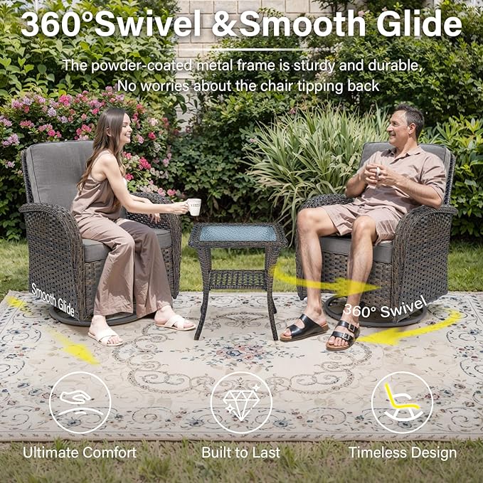 Belord 7 Piece Wicker Patio Furniture Set