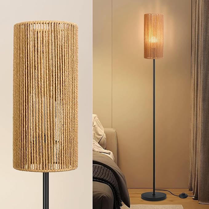 Ruiever Floor Lamp for Living Room, Farmhouse Floor lamp, Modern Standing lamp