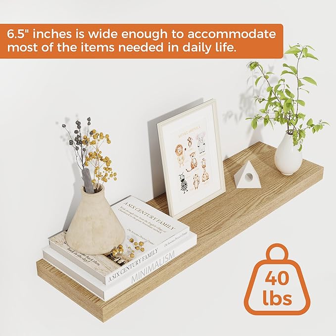 Fun Memories Floating Shelves for Wall, Floating Shelf for Living Room