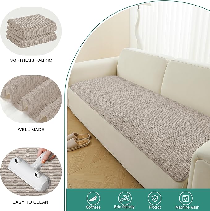 Foxdecor Couch Cover Sofa Covers Washable, Dog Bed Cover Couch Covers