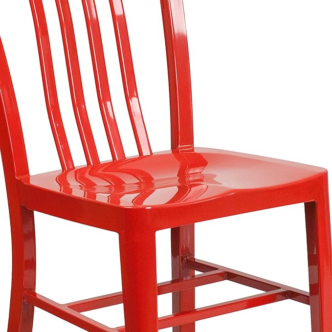Flash Furniture Gael Indoor/Outdoor Modern Metal Dining Chairs,