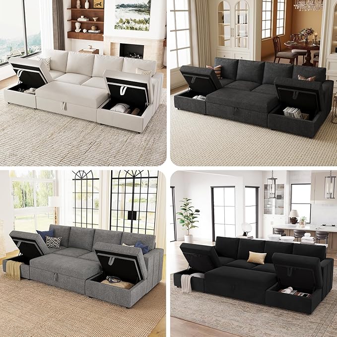 Belffin Modular Sectional Sleeper Sofa
