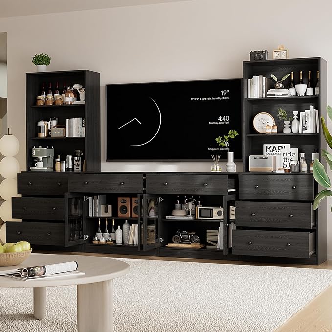 TUSY 71" Large TV Stand Set