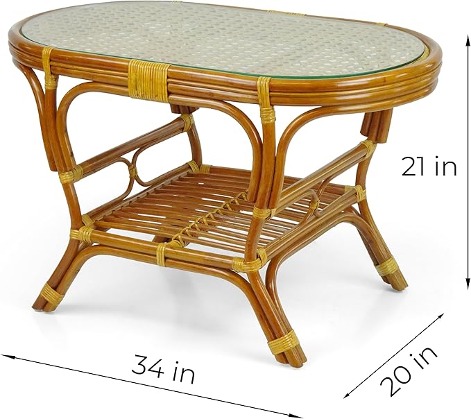 Malibu Lounge Set of 4: 2 Natural Rattan Wicker Chairs, Three-Seater Sofa and