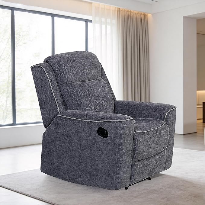 Betsy Furniture Soft Microfiber Manual Reclining Recliner, Relax and Comfortable