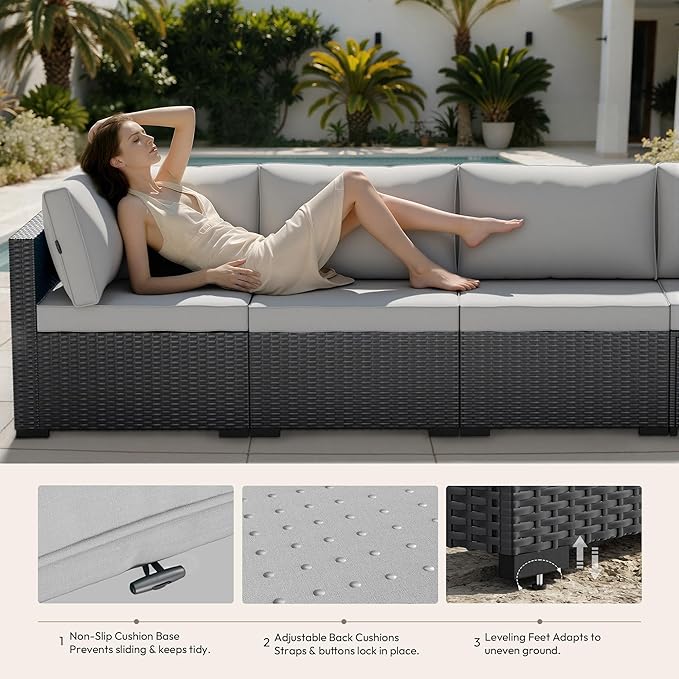 WWR Patio Furniture Set 7 Piece