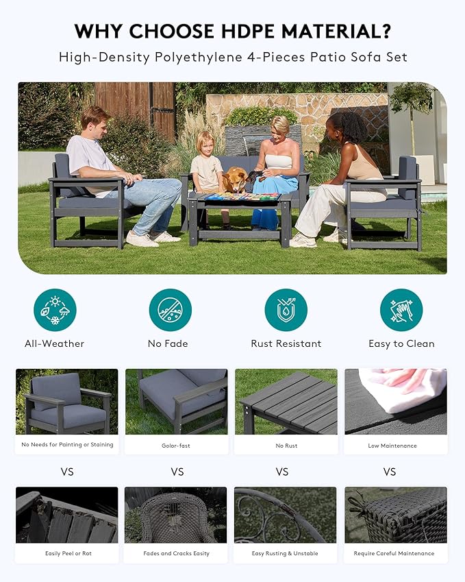 SERWALL 2 Pieces Single Cushioned Sofa Armchair
