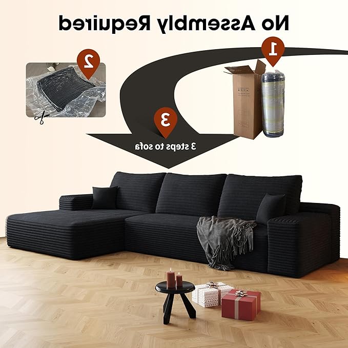 108" Sectional Couches for Living Room Cloud Couch Sofa