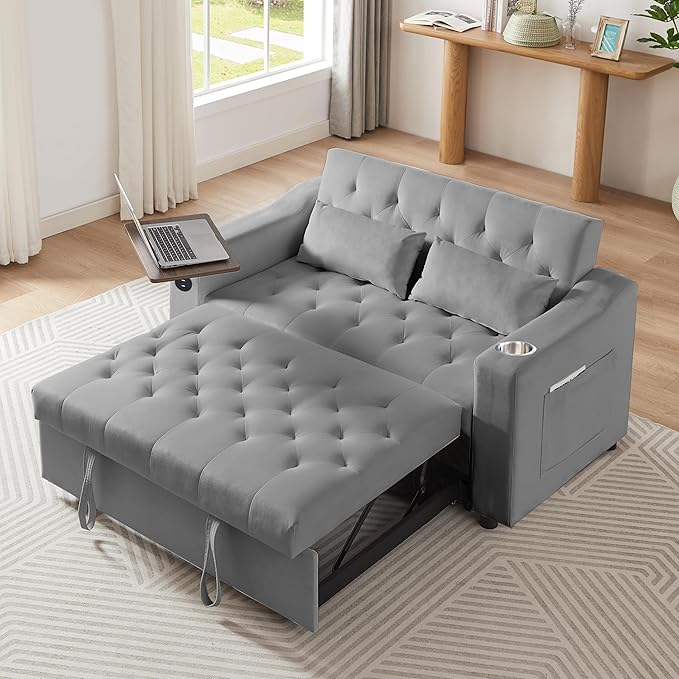 Auvsoce 53'' Convertible Sleeper Sofa Bed