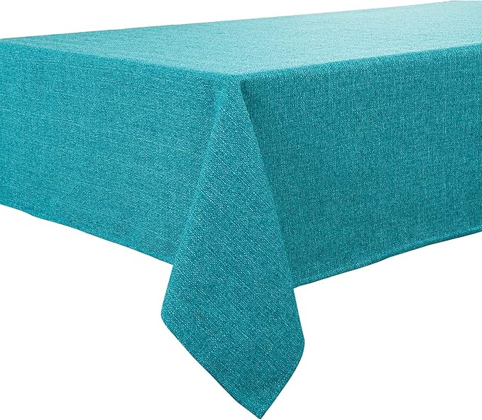 BALCONY & FALCON Square Tablecloth Washable Wrinkle Resistant and Water Proof