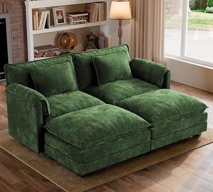 ELUCHANG Oversized 79" Modular Sectional Sofa Bed, Comfy Cloud Couch