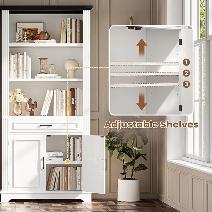 SEDETA Farmhouse Bookshelves and Bookcases