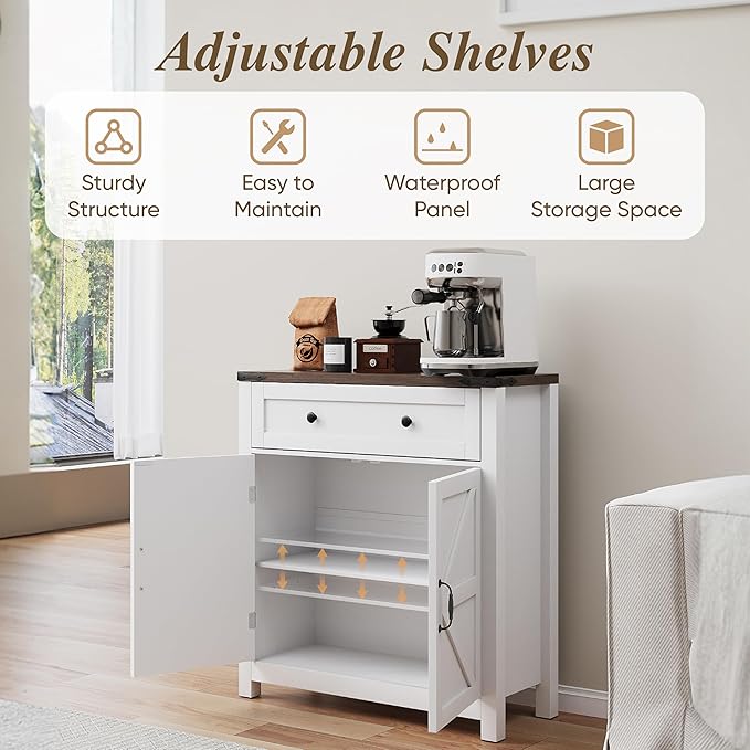 Semiocthome Farmhouse Sideboard Buffet Cabinet
