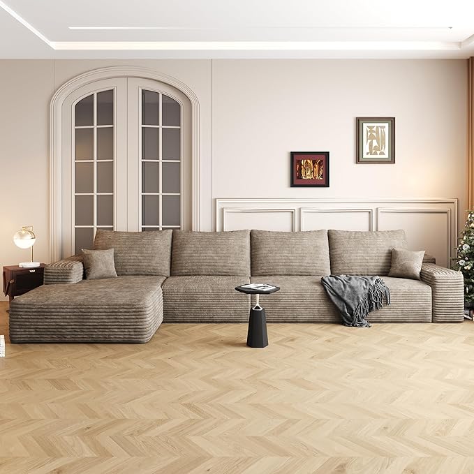 136" Sectional Couches for Living Room Cloud Couch Sofa