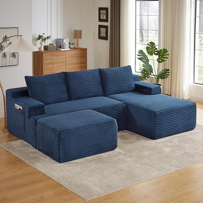 96" Sectional Couches for Living Room Cloud Couch Sofa