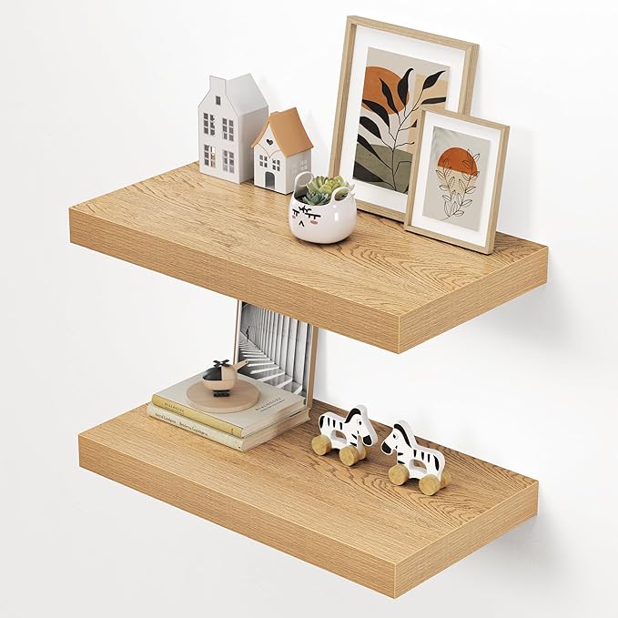 Dreamland 24" Floating Shelves for Wall, Wall-Mounted Shelves for Bedroom