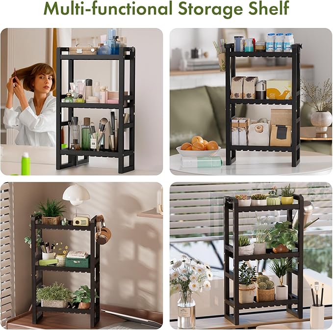 AmazerBath Bamboo Over The Toilet Storage Shelf