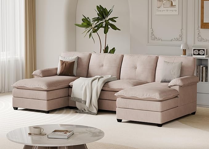 110" U-Shaped Sectional Sofa