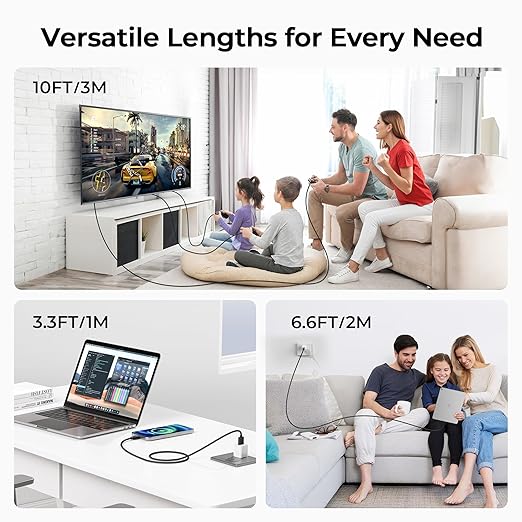 Basesailor for iPad Mini 7 Charger Cable 6.6FT 2 Pack,USB Type C Charging Power Cord for iPad Pro 10th Air 4th 5th Mini 6th,Samsung Galaxy S25 S24 S23 S22 Note 20,Moto Z4 G7 G9 Play,Steam Deck,AirPods