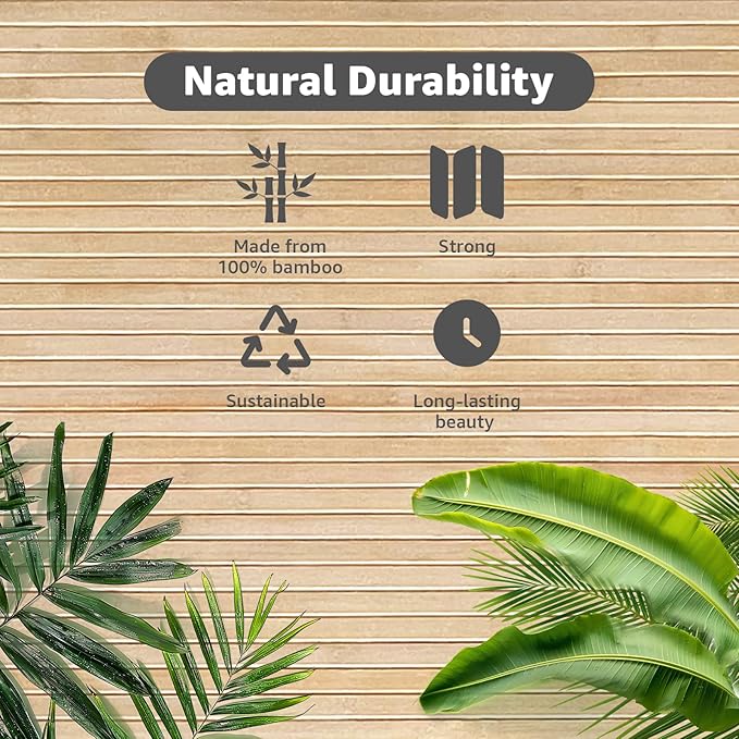 Art3d Natural Bamboo Wall Panel