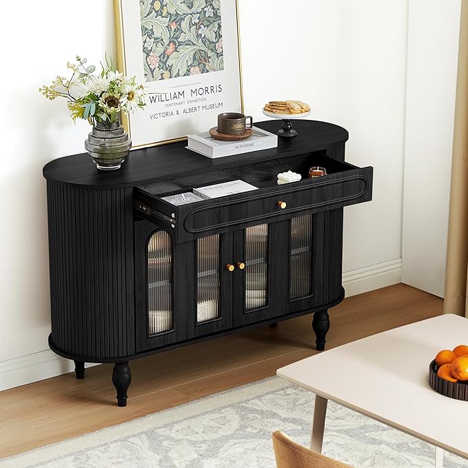 XUZENEST 47'' Fluted Sideboard Buffer Cabinet