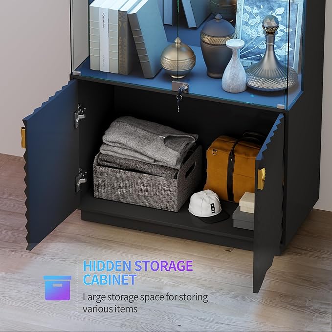 HNEBC Display Cabinet with Glass Doors