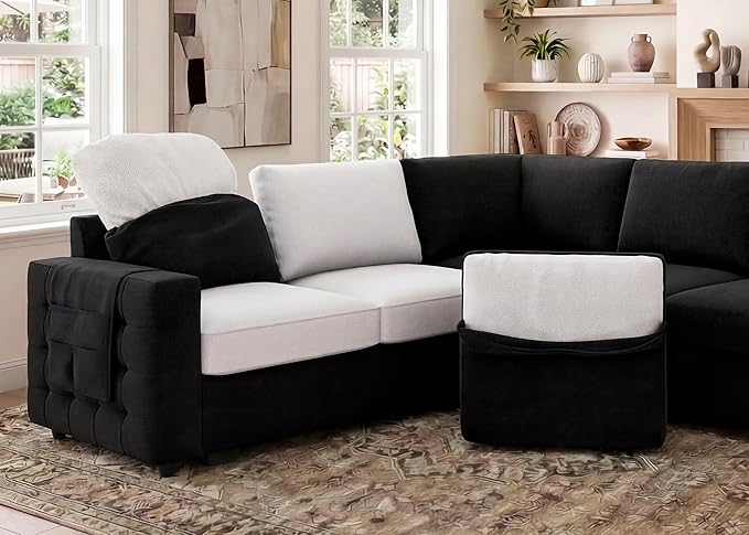 HONBAY Sectional Sleeper Sofa