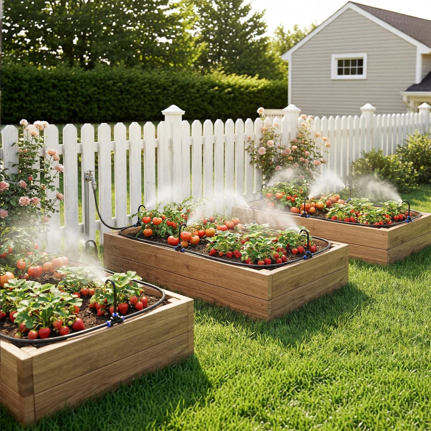 Drip Irrigation System, 50 FT Watering System, Garden Irrigation System for Yard, Lawn, and Plants