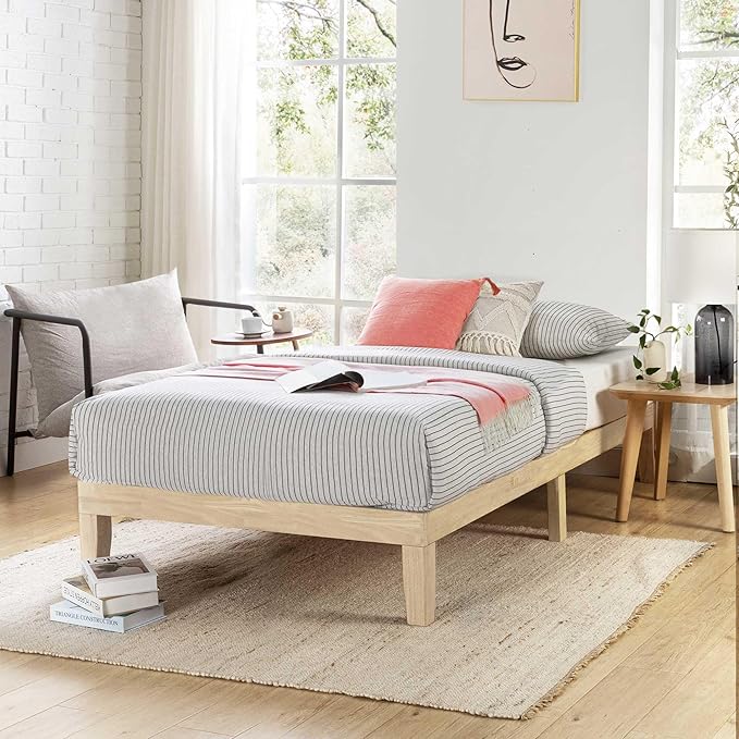 Mellow Naturalista Classic 12 Inch Solid Wood Platform Bed