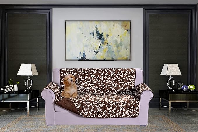Elegant Comfort Quilted Furniture Protectors Solid and Printed Design