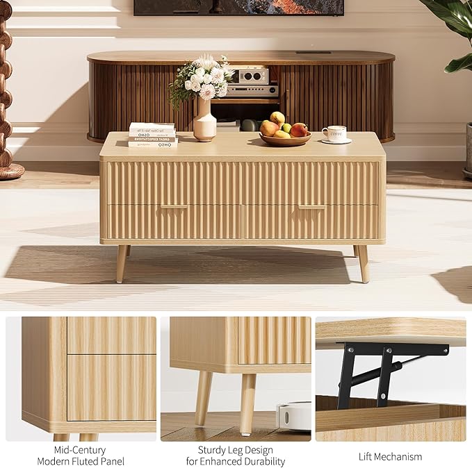 Lift Top Coffee Table with Storage