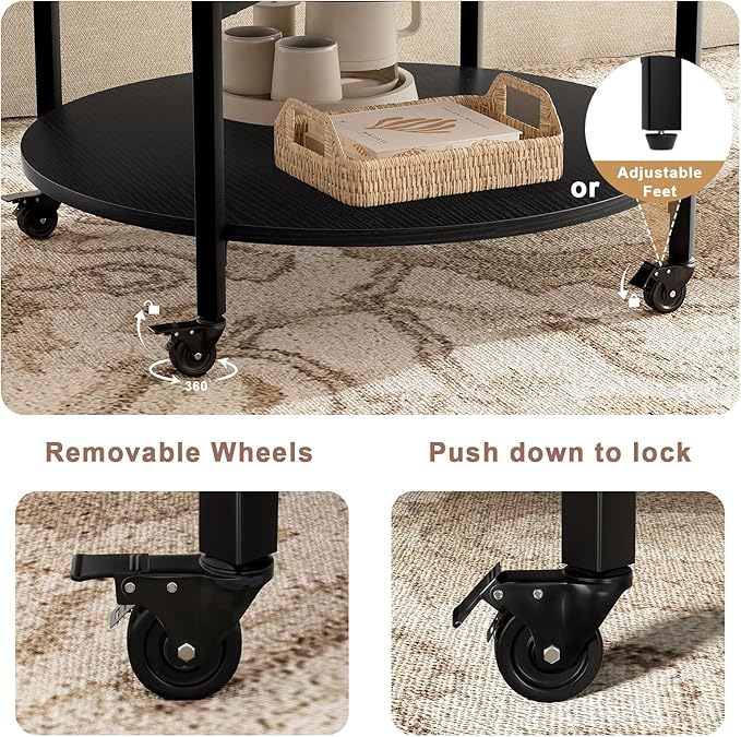 FABATO Round Lift Top Coffee Table