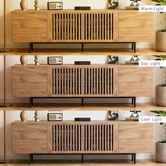 70.87" Mid-Century Modern TV Stand, Entertainment Center