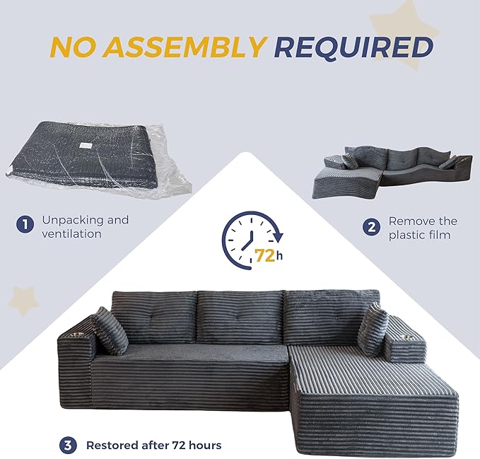 MAXYOYO 104" Modular Sectional Couch