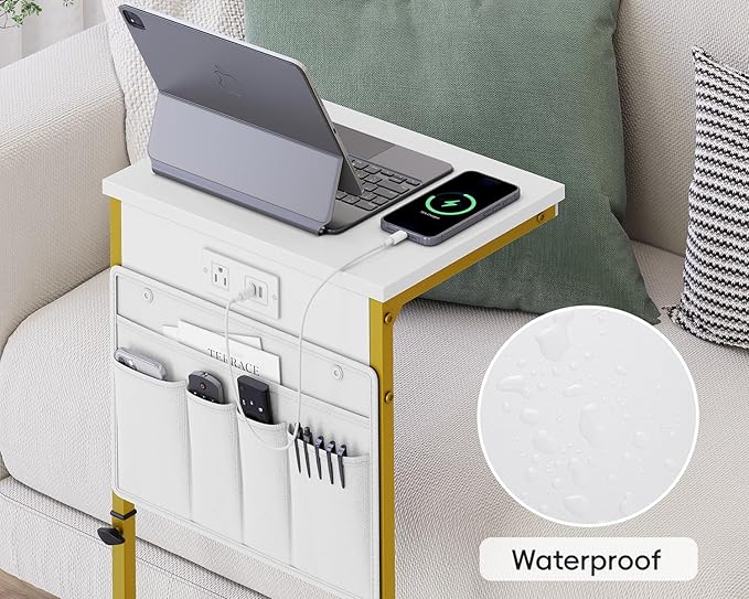Vagusicc C-Shaped End Table