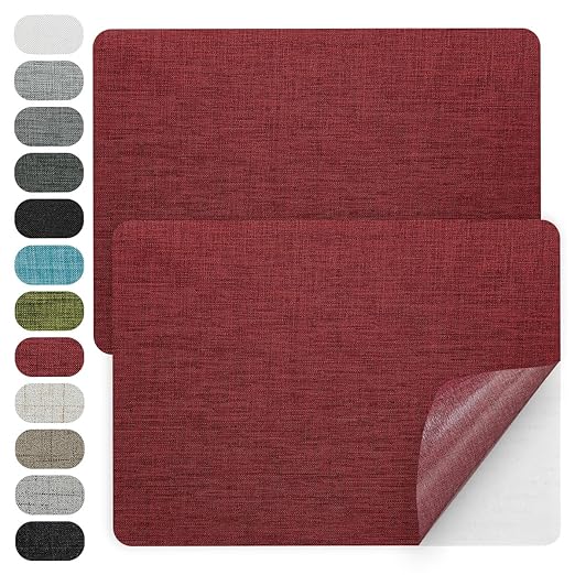 WILDREEDS 2 Pcs 8 x11 Inch Linen Repair Patches, Self-Adhesive Fabric Patch