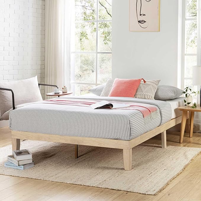 Mellow Naturalista Classic 12 Inch Solid Wood Platform Bed