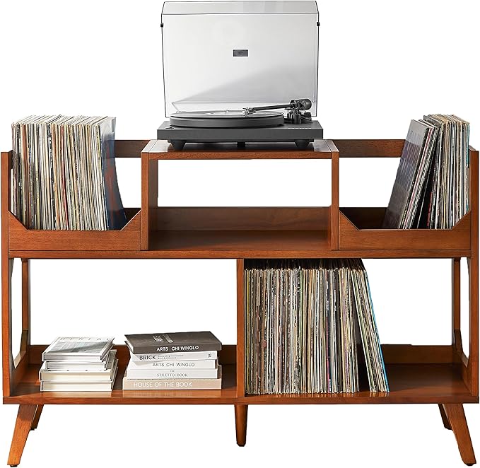 Crosley Furniture Asheville Mid-Century Modern Media Console Record Player Stand